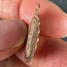 Load image into Gallery viewer, French Virgin Mary Notre Dame de Lourdes 18K Rose Gold Charm Pendant