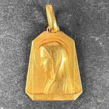Load image into Gallery viewer, French Virgin Mary 18K Yellow Gold Medal Pendant