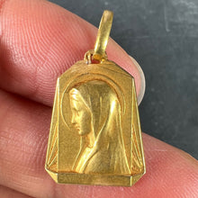 Load image into Gallery viewer, French Virgin Mary 18K Yellow Gold Medal Pendant