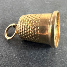 Load image into Gallery viewer, Vintage Cropp and Farr Thimble 9K Yellow Gold Charm Pendant