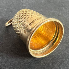 Load image into Gallery viewer, Vintage Cropp and Farr Thimble 9K Yellow Gold Charm Pendant