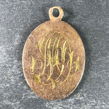 Load image into Gallery viewer, French Virgin Mary 18K Yellow Rose Gold Medal Charm Pendant