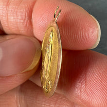 Load image into Gallery viewer, French Virgin Mary 18K Yellow Rose Gold Medal Charm Pendant