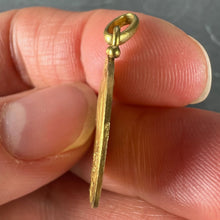 Load image into Gallery viewer, French Becker 18K Yellow Gold St Therese Charm Pendant