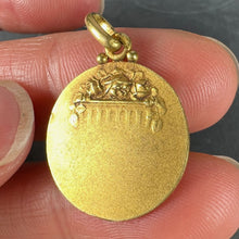 Load image into Gallery viewer, French Becker 18K Yellow Gold St Therese Charm Pendant