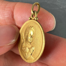 Load image into Gallery viewer, French Becker Lamb of God Jesus Child 18K Yellow Gold Medal Pendant