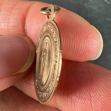 Load image into Gallery viewer, French Virgin Mary First Communion 18K Rose Gold Medal Charm Pendant