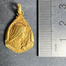 Load image into Gallery viewer, Vintage St Therese Saint Medal Gold Plated Charm Pendant