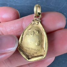 Load image into Gallery viewer, Vintage St Therese Saint Medal Gold Plated Charm Pendant