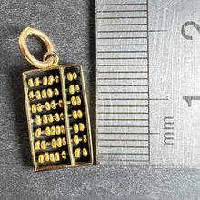 Load image into Gallery viewer, Vintage 14K Yellow Gold Abacus Mathematics Charm Pendant