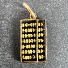 Load image into Gallery viewer, Vintage 14K Yellow Gold Abacus Mathematics Charm Pendant