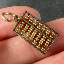 Load image into Gallery viewer, Vintage 14K Yellow Gold Abacus Mathematics Charm Pendant