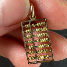 Load image into Gallery viewer, Vintage 14K Yellow Gold Abacus Mathematics Charm Pendant