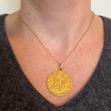 Load image into Gallery viewer, Italian Capricorn Zodiac 18K Yellow Gold Charm Pendant