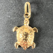 Load image into Gallery viewer, Vintage French 18K Yellow Gold Turtle Tortoise Charm Pendant