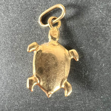 Load image into Gallery viewer, Vintage French 18K Yellow Gold Turtle Tortoise Charm Pendant