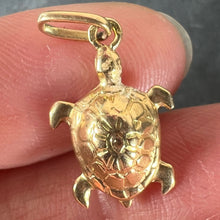 Load image into Gallery viewer, Vintage French 18K Yellow Gold Turtle Tortoise Charm Pendant