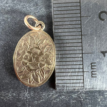 Load image into Gallery viewer, Antique 9K Yellow Gold Mirror Flowers and Leaves Charm Pendant