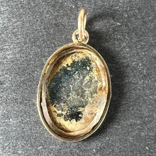 Load image into Gallery viewer, Antique 9K Yellow Gold Mirror Flowers and Leaves Charm Pendant