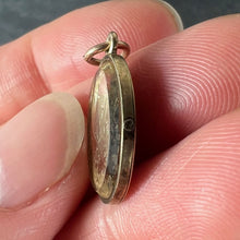Load image into Gallery viewer, Antique 9K Yellow Gold Mirror Flowers and Leaves Charm Pendant