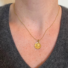 Load image into Gallery viewer, French Grun Raphael’s Cherub 18K Yellow Gold Medal Pendant