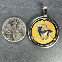 Load image into Gallery viewer, Kosun 14K Yellow White Gold Zodiac Capricorn Charm Pendant