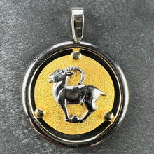 Load image into Gallery viewer, Kosun 14K Yellow White Gold Zodiac Capricorn Charm Pendant