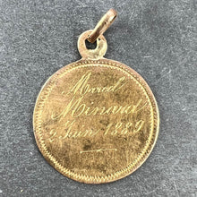 Load image into Gallery viewer, French Virgin Mary 18K Yellow Gold Charm Pendant Medal