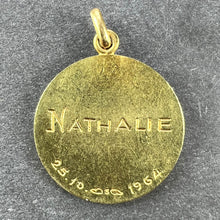 Load image into Gallery viewer, French Monnaie De Paris 18k Yellow Gold Angel of Peace Medal Pendant