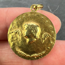 Load image into Gallery viewer, French Monnaie De Paris 18k Yellow Gold Angel of Peace Medal Pendant