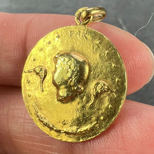 Load image into Gallery viewer, French Monnaie De Paris 18k Yellow Gold Angel of Peace Medal Pendant