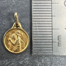 Load image into Gallery viewer, French Vintage ORIA Rolled Gold St Christopher Charm Pendant