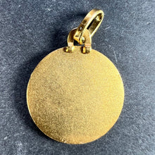 Load image into Gallery viewer, French 18K Yellow Gold Jesus Christ Crown of Thorns Medal Charm Pendant