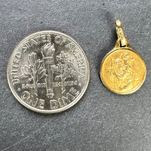 Load image into Gallery viewer, French Vintage ORIA Rolled Gold St Christopher Charm Pendant