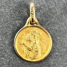 Load image into Gallery viewer, French Vintage ORIA Rolled Gold St Christopher Charm Pendant