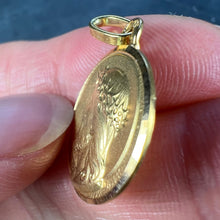 Load image into Gallery viewer, French 18K Yellow Gold Jesus Christ Crown of Thorns Medal Charm Pendant