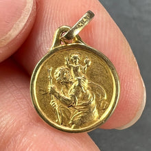 Load image into Gallery viewer, French Vintage ORIA Rolled Gold St Christopher Charm Pendant