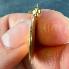 Load image into Gallery viewer, French 18K Yellow Gold Jesus Christ Crown of Thorns Medal Charm Pendant