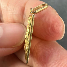 Load image into Gallery viewer, Vintage French Grun Square Saint Christopher 18K Yellow Gold Charm Pendant
