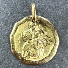 Load image into Gallery viewer, Charl Sanne French Saint Christopher 18K Yellow Gold Charm Pendant