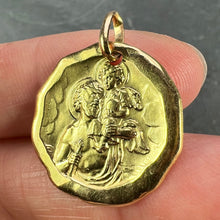 Load image into Gallery viewer, Charl Sanne French Saint Christopher 18K Yellow Gold Charm Pendant