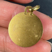 Load image into Gallery viewer, French Jesus Christ Crown of Thorns 18K Yellow Gold Medal Charm Pendant