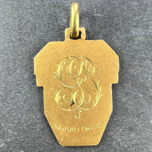 Load image into Gallery viewer, Antique French Holy Saint Christopher 18K Yellow Gold Charm Pendant