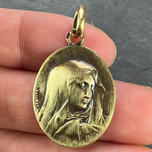 Load image into Gallery viewer, French Rasumny 18K Yellow Gold Virgin Mary Charm Pendant Medal