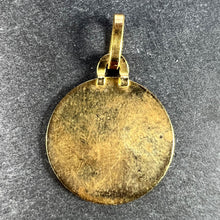 Load image into Gallery viewer, French Libra Starsign Zodiac 18K Yellow Gold Charm Medal Pendant