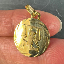 Load image into Gallery viewer, French Libra Starsign Zodiac 18K Yellow Gold Charm Medal Pendant