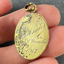 Load image into Gallery viewer, French Rasumny 18K Yellow Gold Virgin Mary Charm Pendant Medal