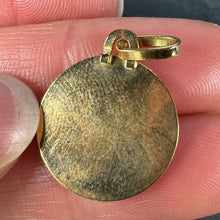 Load image into Gallery viewer, French Libra Starsign Zodiac 18K Yellow Gold Charm Medal Pendant