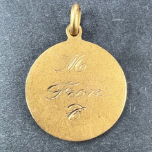 Load image into Gallery viewer, Vintage Saint Christopher 18K Yellow Gold Charm Pendant