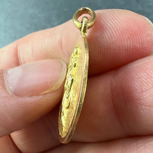 Load image into Gallery viewer, Vintage Saint Christopher 18K Yellow Gold Charm Pendant